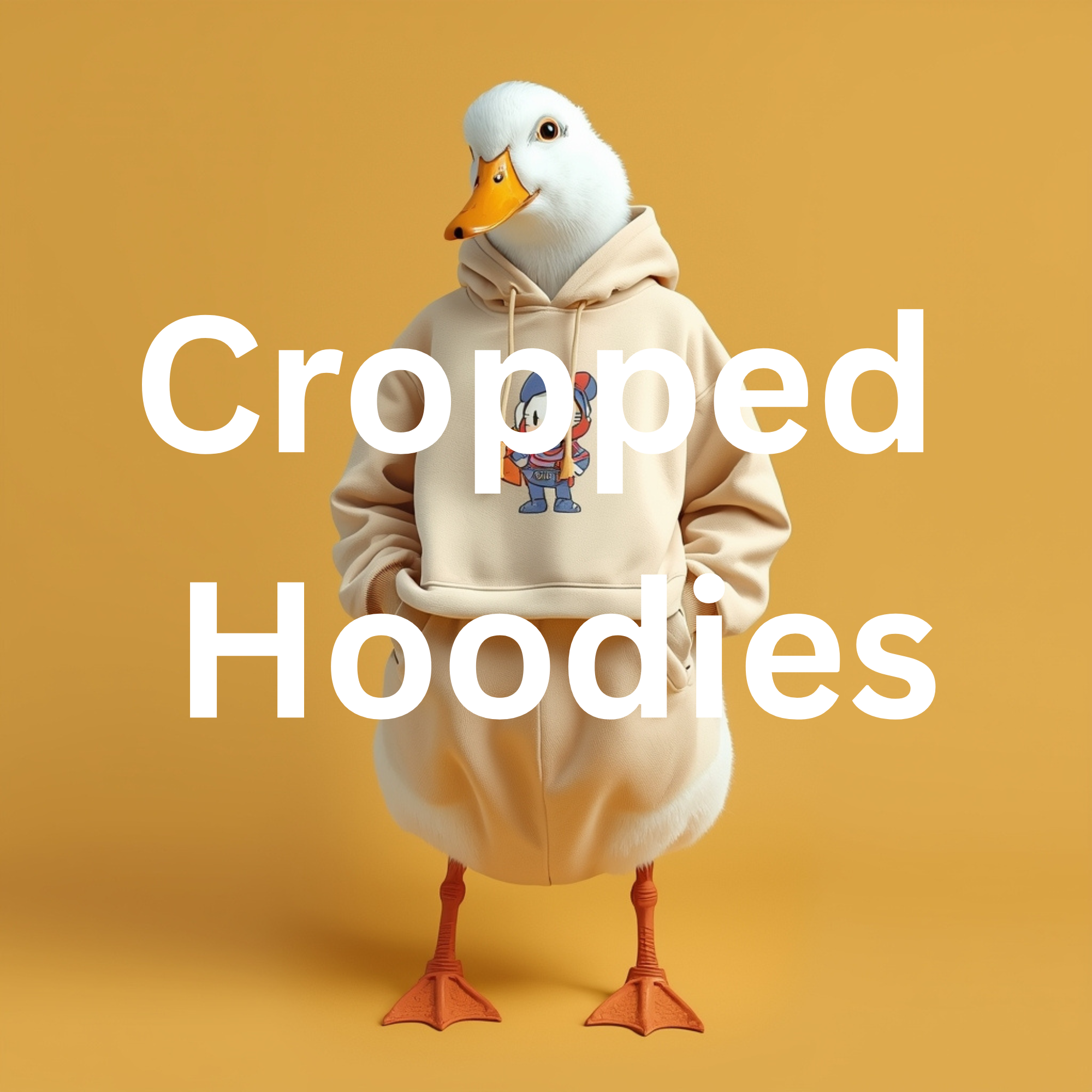 Cropped Hoodies - Graphic Crop Hoodie
