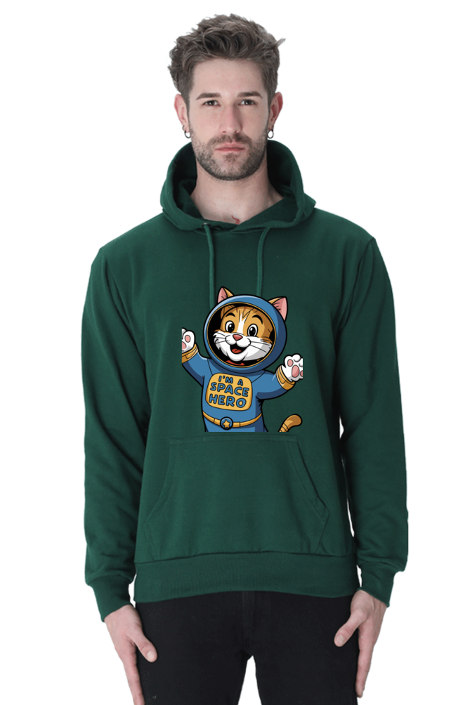 Cartoon Kitty in Space Suit Hoodie – Cute, Cozy, and Out-of-this-World