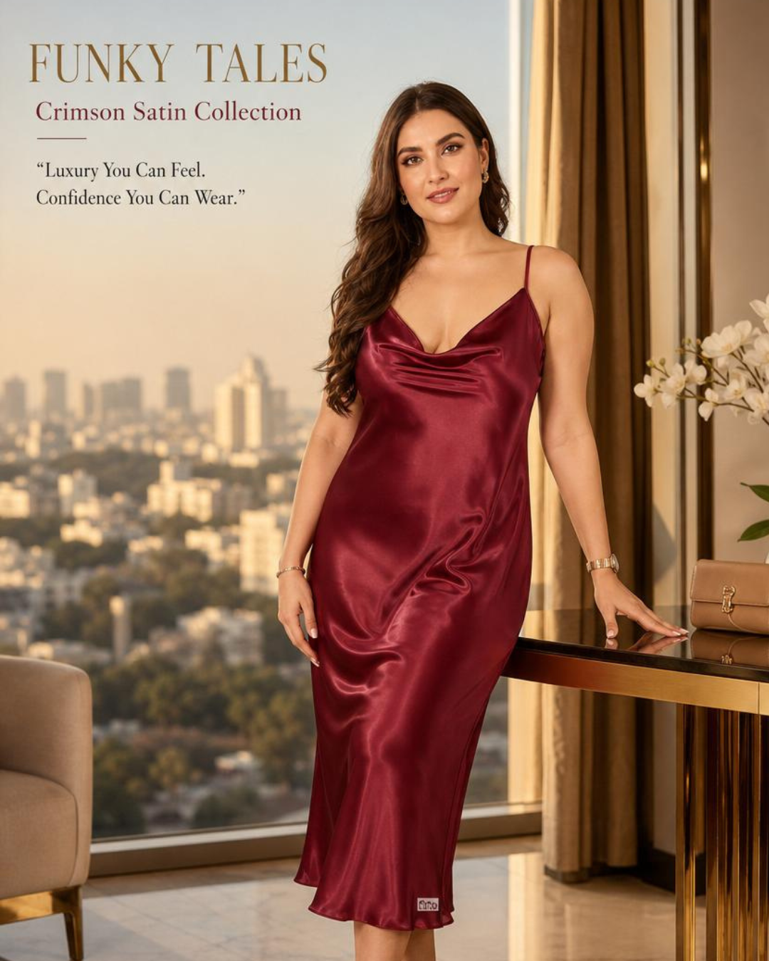 Plus Size Classic Satin Sleepwear (4XL–5XL)