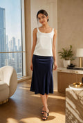 Silken Elegance Lace-Trim Camisole