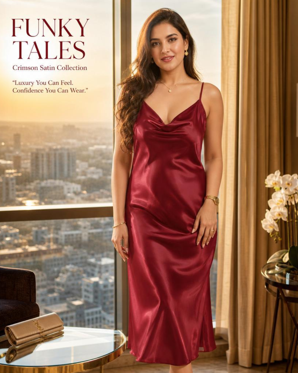 Plus Size Classic Satin Sleepwear (4XL–5XL)