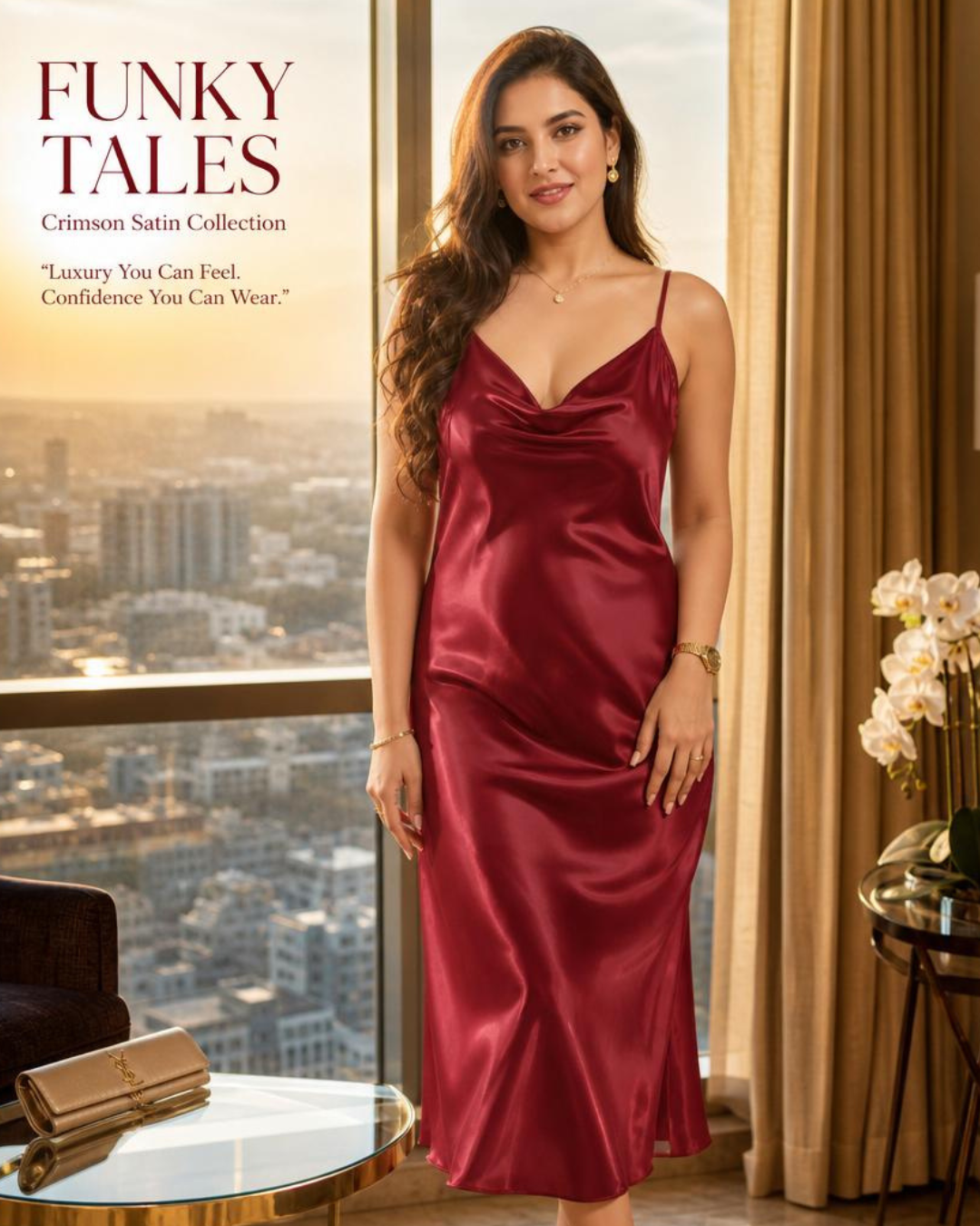 Plus Size Classic Satin Sleepwear (4XL–5XL)