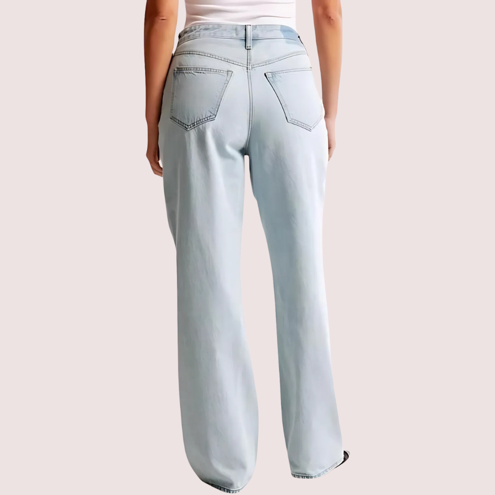 High Rise Loose Fit Denim for Curvy Women